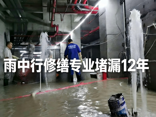 阜阳地下室冒水堵漏案例